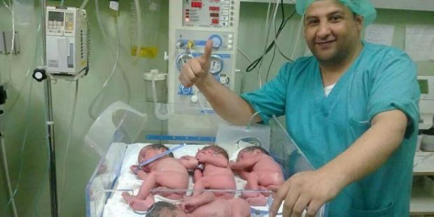 Gaza-ini bayi kembar empat yang lahir di Gaza, Kamis (4 Syawal 1435 H-31 Agust 2014) kemarin-jpeg.image