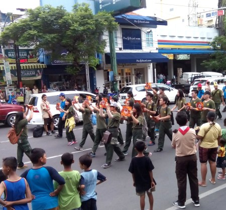 Ada Simbol Zionis Yahudi di Karnaval Paskah Semarang-2